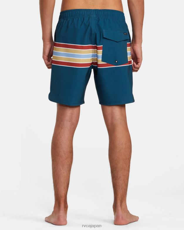 ボトムス TP8J1019 アヒルブルー RVCA ユニセックス イースタン エラスティック ウエスト ボードショーツ 17