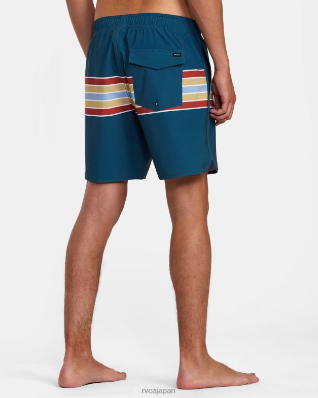 ボトムス TP8J1019 アヒルブルー RVCA ユニセックス イースタン エラスティック ウエスト ボードショーツ 17