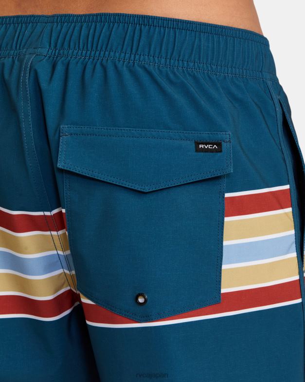 ボトムス TP8J1019 アヒルブルー RVCA ユニセックス イースタン エラスティック ウエスト ボードショーツ 17
