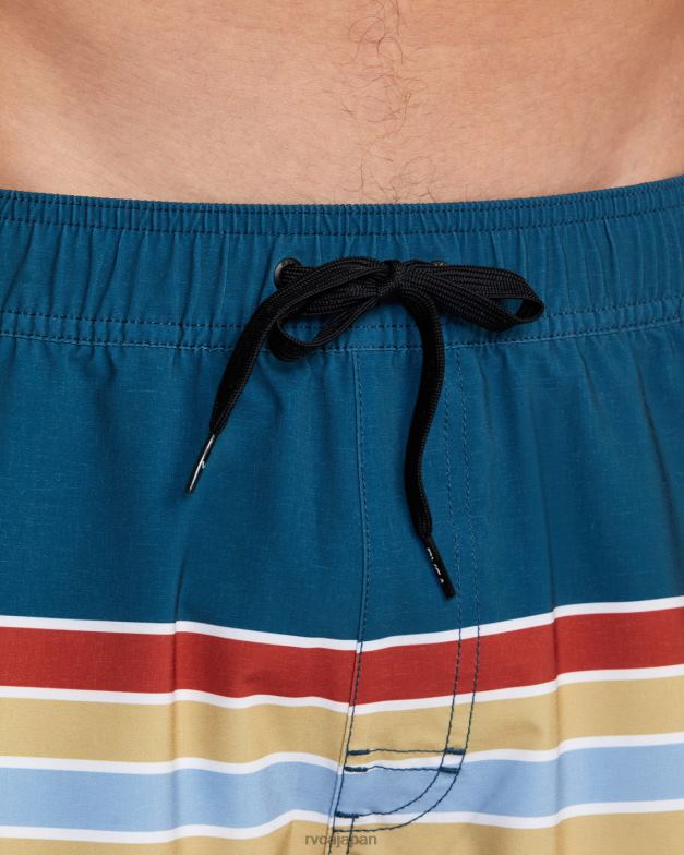 ボトムス TP8J1019 アヒルブルー RVCA ユニセックス イースタン エラスティック ウエスト ボードショーツ 17