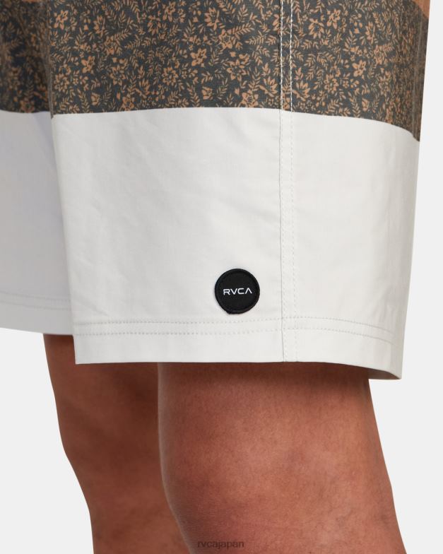 ボトムス TP8J1024 シルバーブリーチプリント RVCA ユニセックス ウエストポート プリント ボードショーツ 17