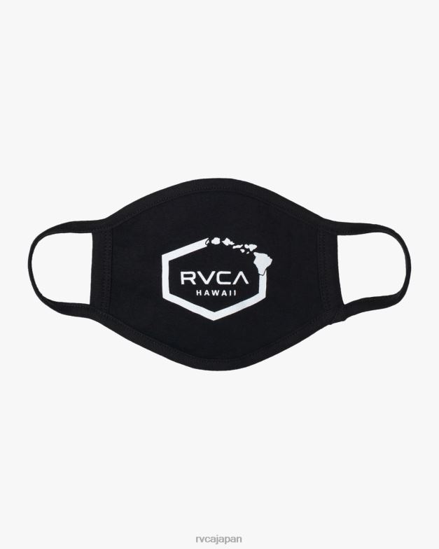 アクセサリー TP8J1032 黒 RVCA 男性 ハワイ島の六角フェイスマスク
