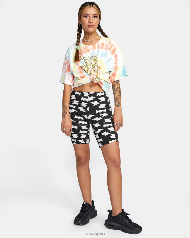 衣類 TP8J1037 黒、白 RVCA 女性 lp x klw プッシュイットバイクショーツ
