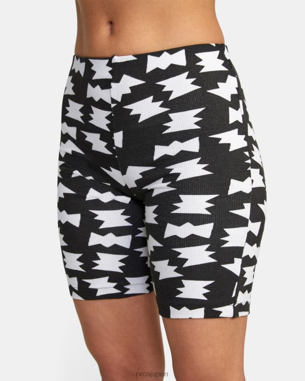 衣類 TP8J1037 黒、白 RVCA 女性 lp x klw プッシュイットバイクショーツ