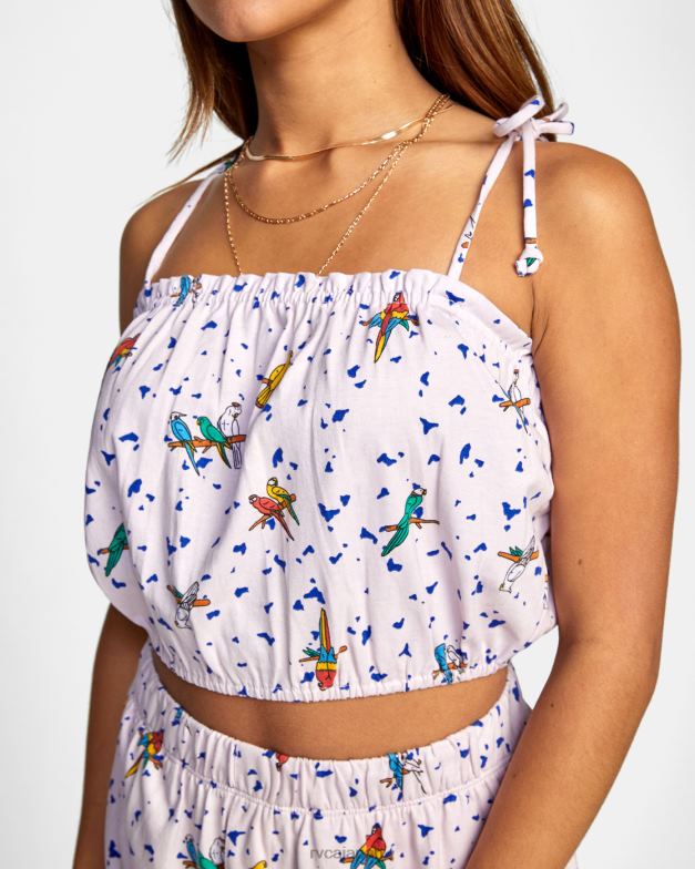 衣類 TP8J1038 ピンク RVCA 女性 lp x klw アンケージクロップトップ