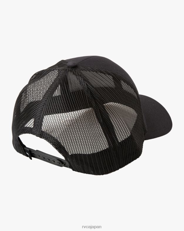 アクセサリー TP8J1040 黒 RVCA 男性 ワイヤー入りトラッカーハット