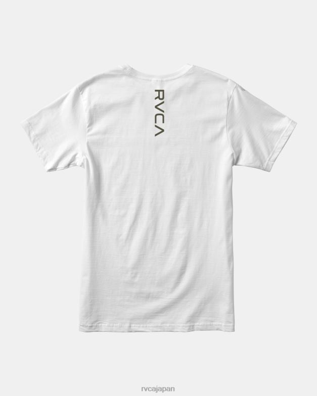 衣類 TP8J1065 白 RVCA 男性 VAマークTシャツ