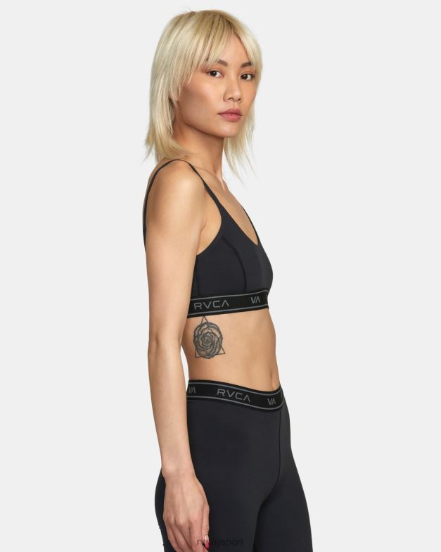衣類 TP8J1084 黒 RVCA 女性 ベーススポーツブラ