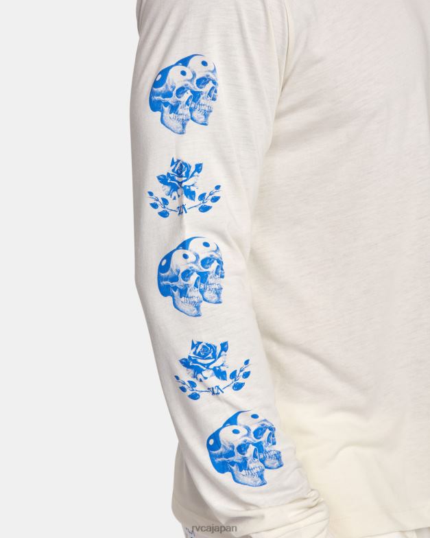 衣類 TP8J108 白 RVCA 男性 エバーラスト×ベンジャミンジャンジャン長袖Tシャツ
