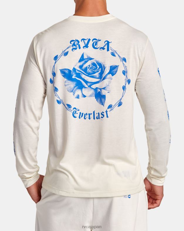 衣類 TP8J108 白 RVCA 男性 エバーラスト×ベンジャミンジャンジャン長袖Tシャツ