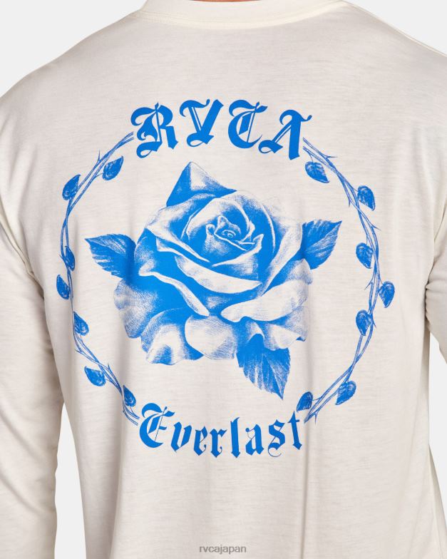 衣類 TP8J108 白 RVCA 男性 エバーラスト×ベンジャミンジャンジャン長袖Tシャツ