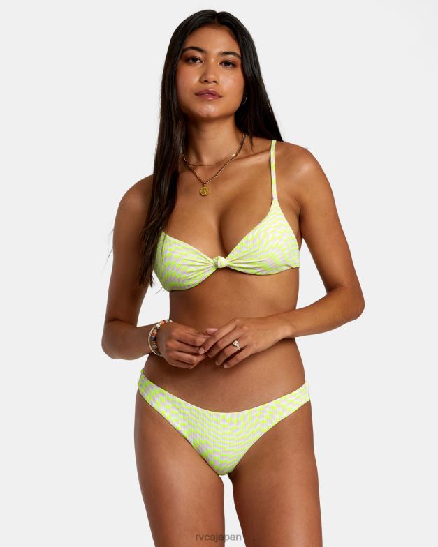 泳ぐ TP8J1112 ピンク RVCA 女性 スワールグリッドエコリブ生意気なビキニボトムス