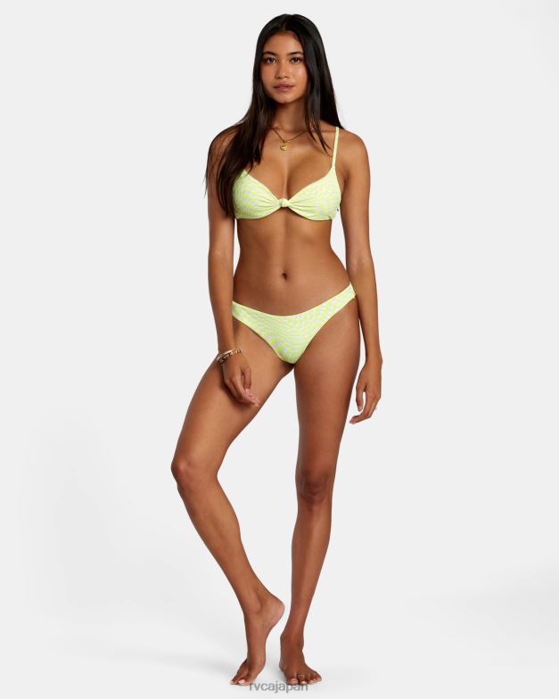 泳ぐ TP8J1112 ピンク RVCA 女性 スワールグリッドエコリブ生意気なビキニボトムス