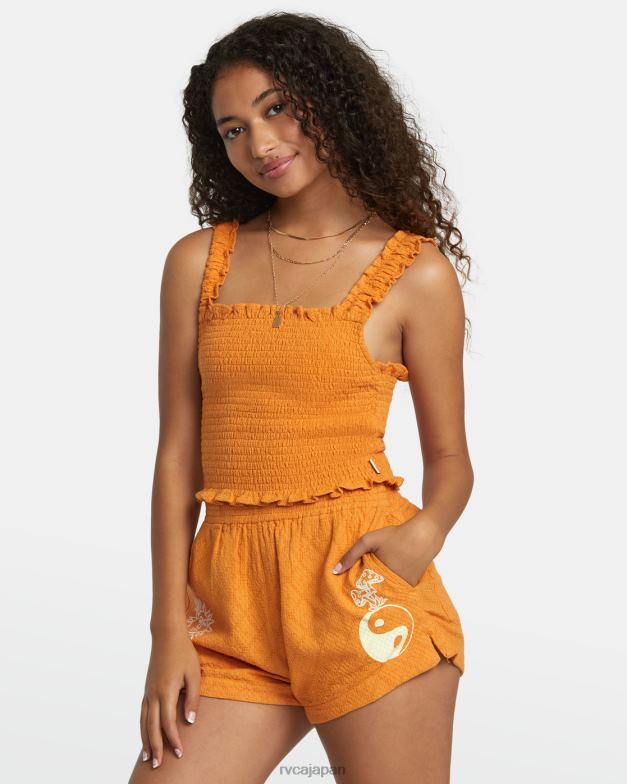 衣類 TP8J1113 タンジェリン RVCA 女性 ソーヤーウーブンショーツ
