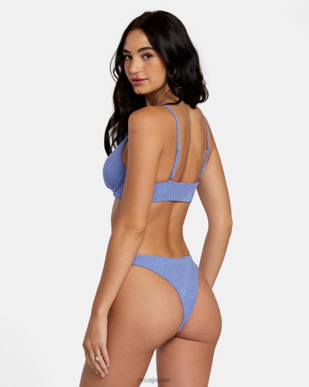 泳ぐ TP8J1117 海岸 RVCA 女性 デイズド シマー トライアングル ビキニ トップ