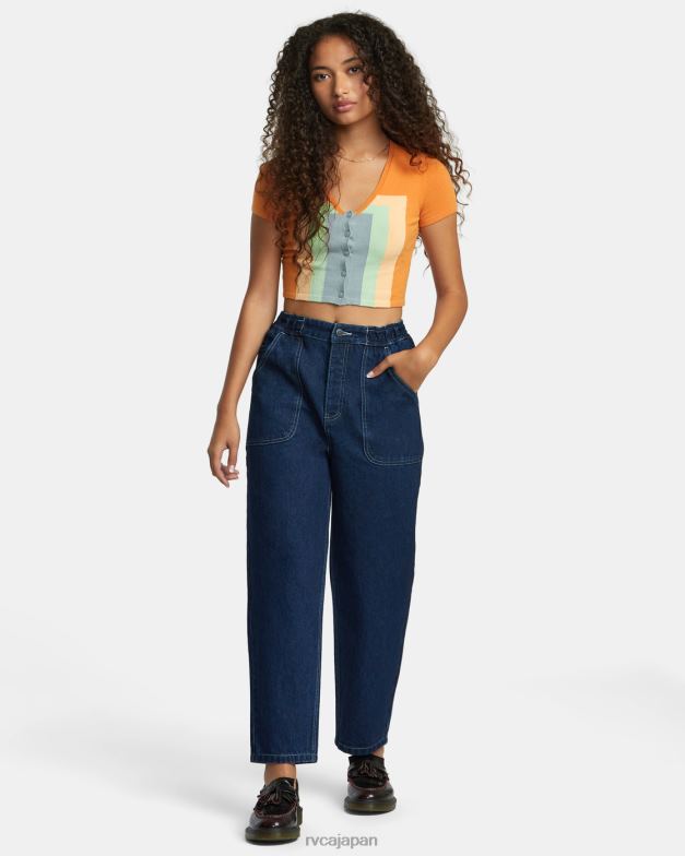 衣類 TP8J1118 タンジェリン RVCA 女性 数十年のセーター