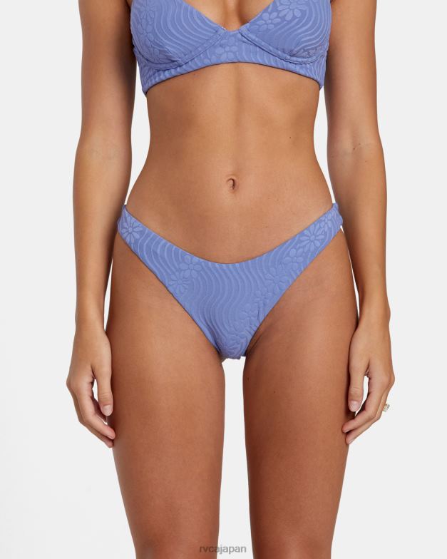 泳ぐ TP8J1122 海岸 RVCA 女性 ぼんやりとしたきらめきの露出度の高いビキニボトム