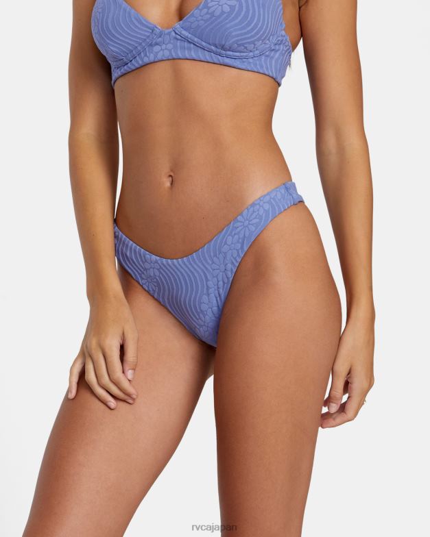 泳ぐ TP8J1122 海岸 RVCA 女性 ぼんやりとしたきらめきの露出度の高いビキニボトム