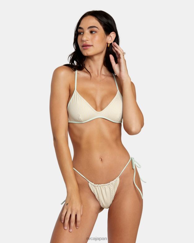 泳ぐ TP8J1129 マルチ RVCA 女性 トライストライプリバーシブル露出度の高いビキニボトムス