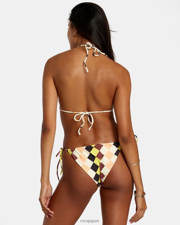 泳ぐ TP8J1130 マルチ RVCA 女性 グリーンパシャ ブリーズ ホルタートライアングルビキニトップ