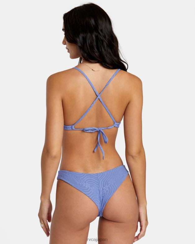 泳ぐ TP8J1134 海岸 RVCA 女性 デイズド シマー クロスバック ビキニトップ