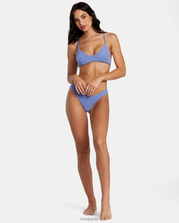 泳ぐ TP8J1134 海岸 RVCA 女性 デイズド シマー クロスバック ビキニトップ