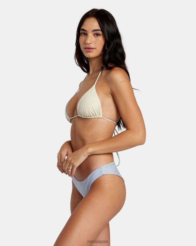 泳ぐ TP8J1136 マルチ RVCA 女性 トライストライプリバーシブル三角ビキニトップ