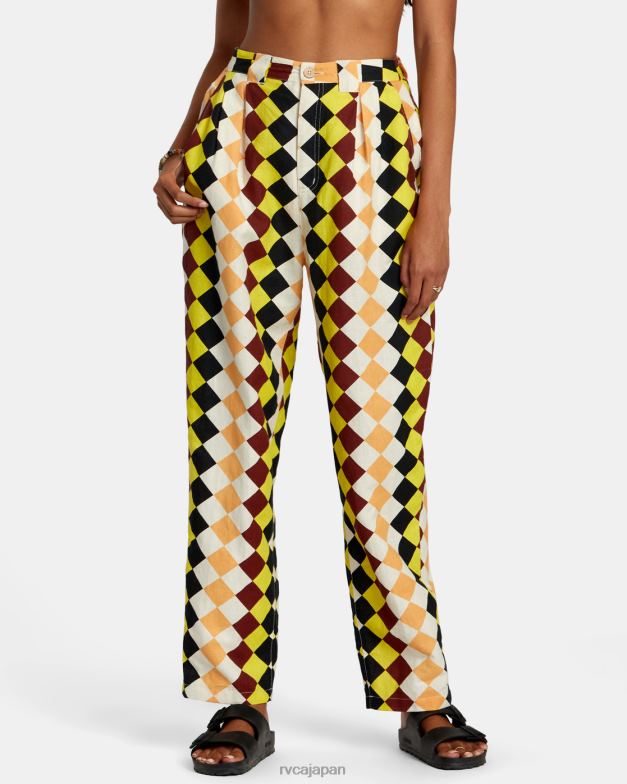 衣類 TP8J1142 マルチ RVCA 女性 グリーンパチャ ペルー ルーズフィット パンツ