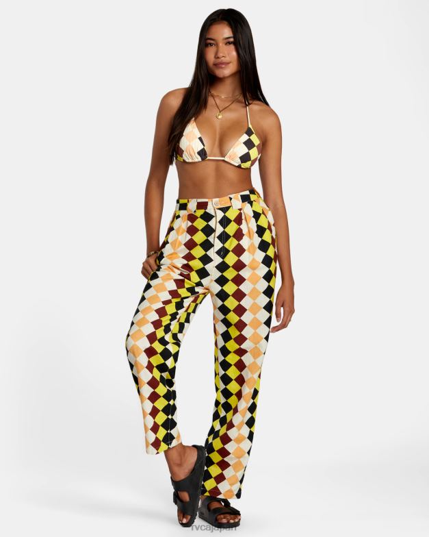 衣類 TP8J1142 マルチ RVCA 女性 グリーンパチャ ペルー ルーズフィット パンツ