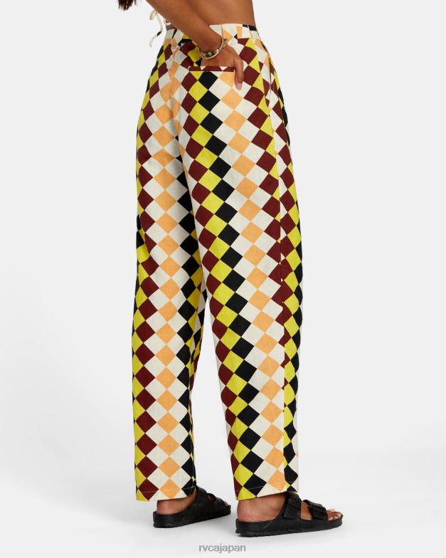 衣類 TP8J1142 マルチ RVCA 女性 グリーンパチャ ペルー ルーズフィット パンツ