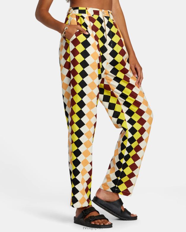 衣類 TP8J1142 マルチ RVCA 女性 グリーンパチャ ペルー ルーズフィット パンツ