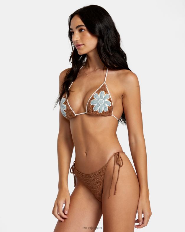 泳ぐ TP8J1152 シエナ RVCA 女性 コットンかぎ針編みサイドタイ生意気なビキニボトムス