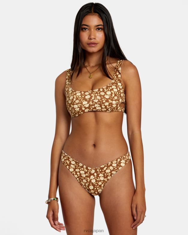 泳ぐ TP8J1153 頁岩 RVCA 女性 マイクロマジックリバーシブルハイレグビキニボトムス