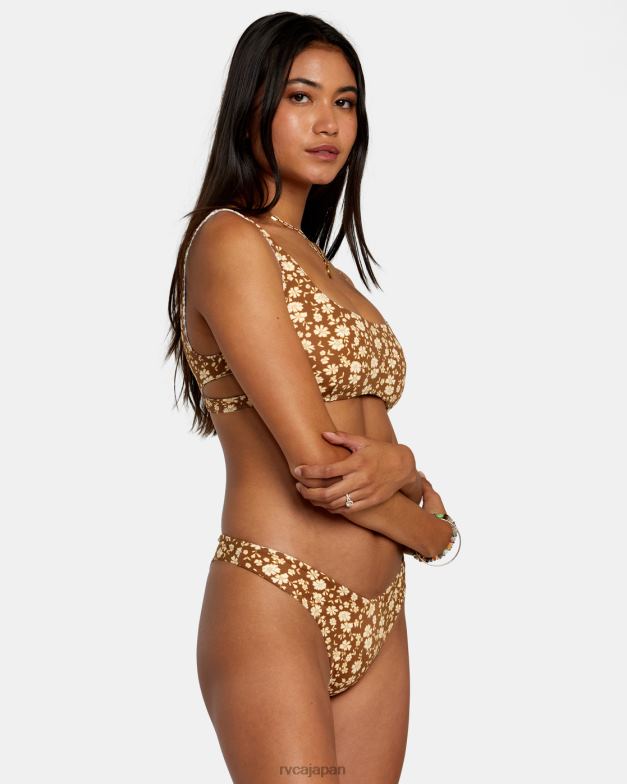 泳ぐ TP8J1153 頁岩 RVCA 女性 マイクロマジックリバーシブルハイレグビキニボトムス