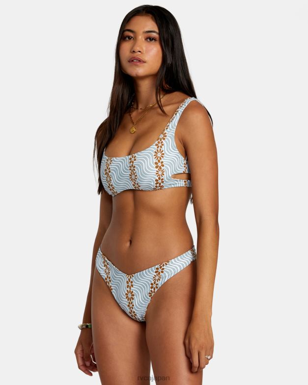 泳ぐ TP8J1153 頁岩 RVCA 女性 マイクロマジックリバーシブルハイレグビキニボトムス