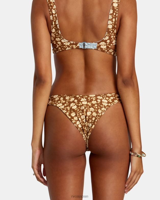 泳ぐ TP8J1153 頁岩 RVCA 女性 マイクロマジックリバーシブルハイレグビキニボトムス