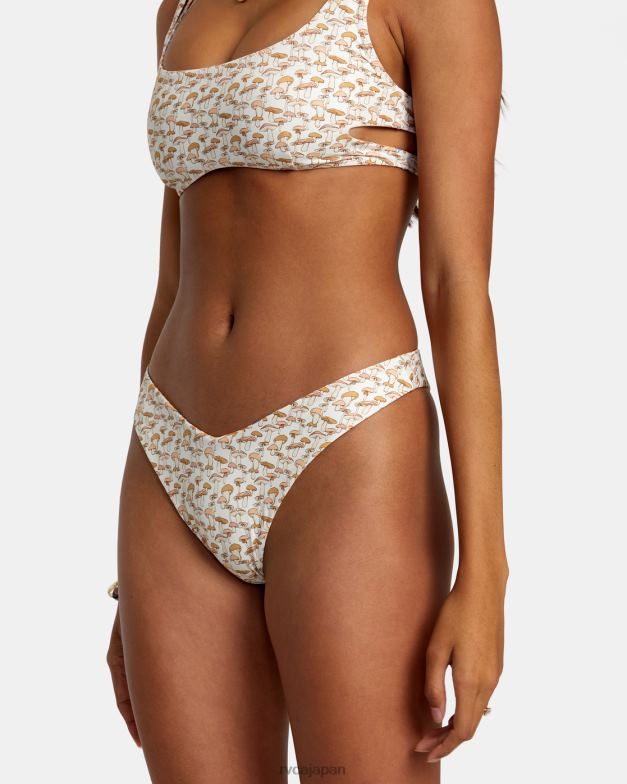 泳ぐ TP8J1154 タンジェリン RVCA 女性 マイクロマジックリバーシブルハイレグビキニボトムス