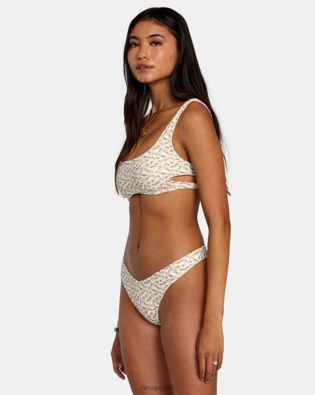 泳ぐ TP8J1154 タンジェリン RVCA 女性 マイクロマジックリバーシブルハイレグビキニボトムス