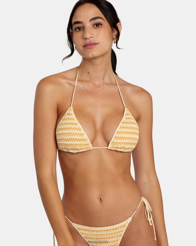 泳ぐ TP8J1157 マルチ RVCA 女性 greenpacha flor ホルタートライアングルビキニトップ