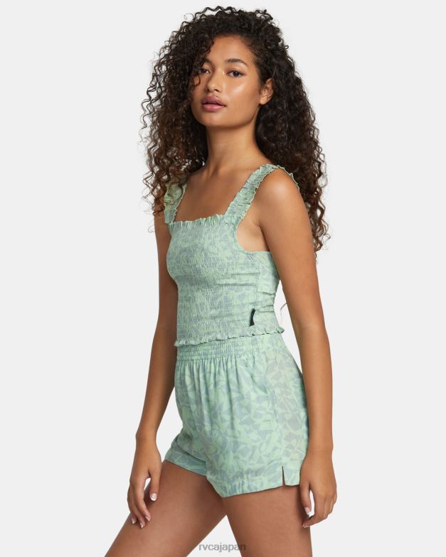 衣類 TP8J1162 海の泡 RVCA 女性 ソーヤー エコ ビスコース ショーツ