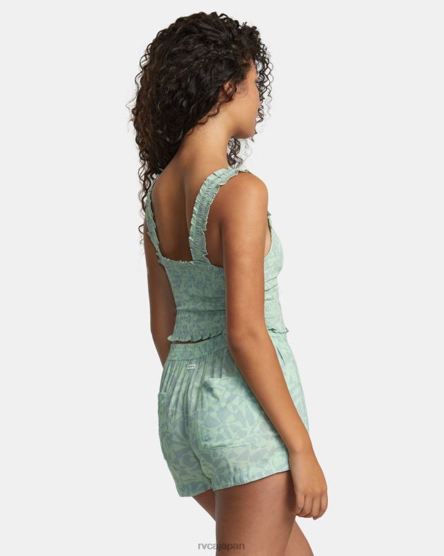 衣類 TP8J1162 海の泡 RVCA 女性 ソーヤー エコ ビスコース ショーツ