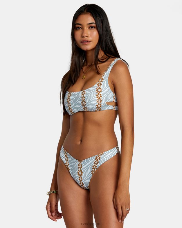 泳ぐ TP8J1163 頁岩 RVCA 女性 マイクロマジックリバーシブルブラビキニトップ