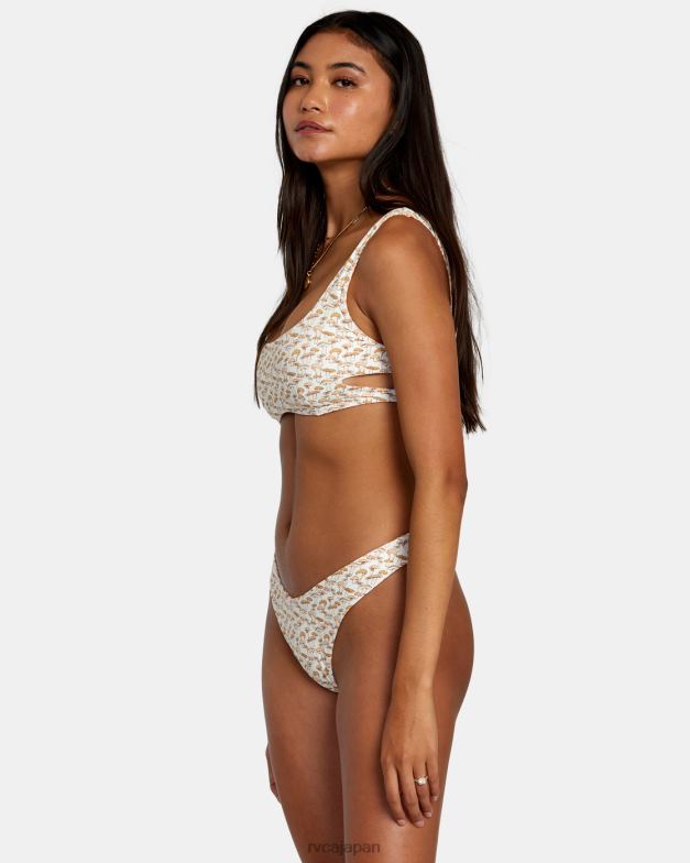 泳ぐ TP8J1164 タンジェリン RVCA 女性 マイクロマジックリバーシブルブラビキニトップ