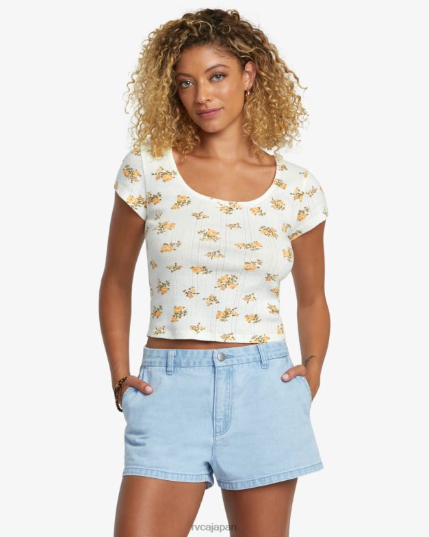 衣類 TP8J1185 ライトヴィンテージウォッシュ RVCA 女性 週末のデニムショートパンツ