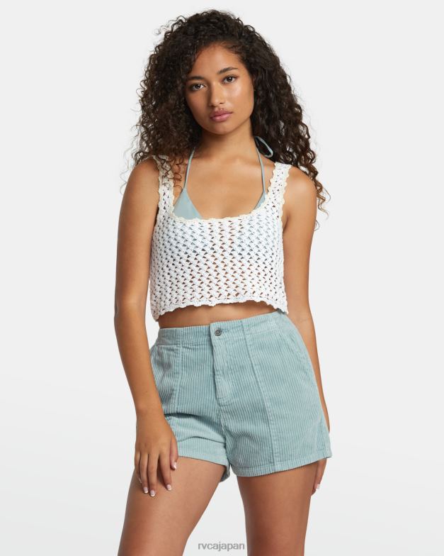 衣類 TP8J1200 頁岩 RVCA 女性 デイライトコーデュロイショートパンツ
