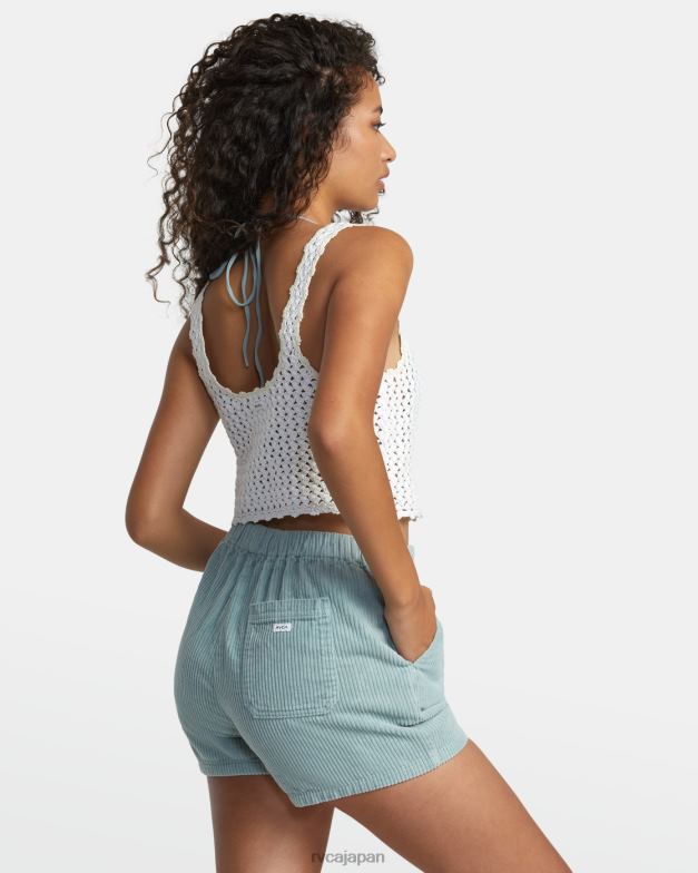 衣類 TP8J1200 頁岩 RVCA 女性 デイライトコーデュロイショートパンツ