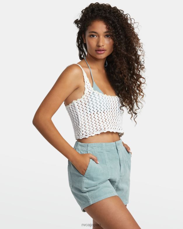 衣類 TP8J1200 頁岩 RVCA 女性 デイライトコーデュロイショートパンツ