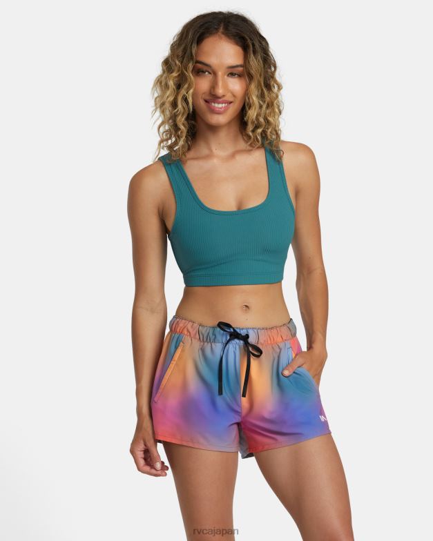 衣類 TP8J1205 バラのグラデーション RVCA 女性 ローズマチャドトレーニングショーツ