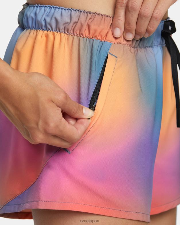 衣類 TP8J1205 バラのグラデーション RVCA 女性 ローズマチャドトレーニングショーツ