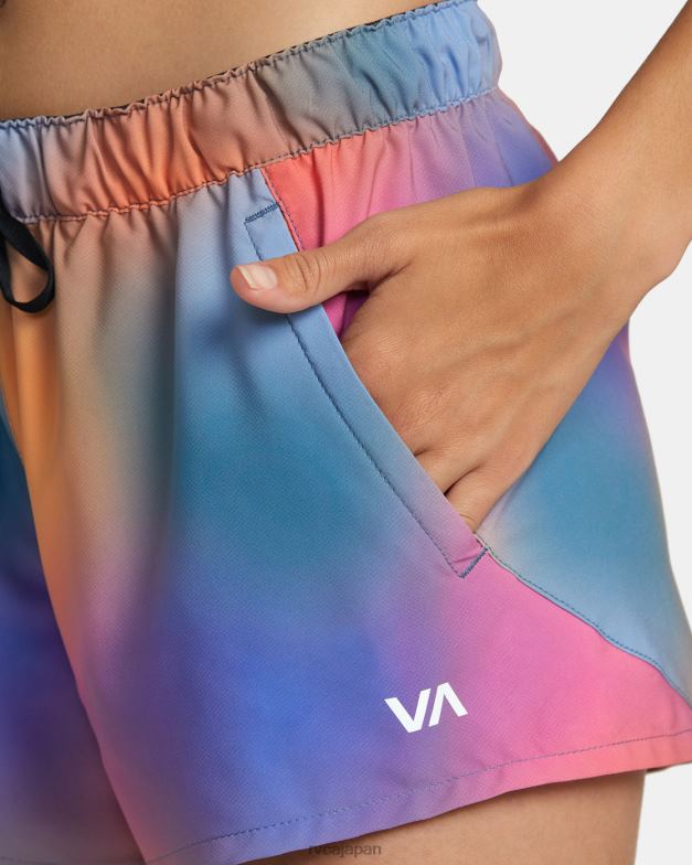 衣類 TP8J1205 バラのグラデーション RVCA 女性 ローズマチャドトレーニングショーツ